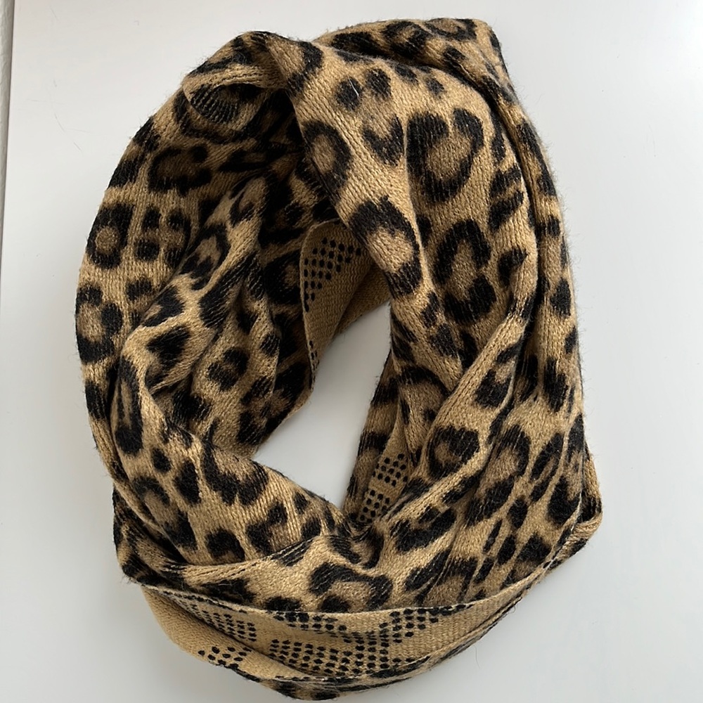 Michael Kors Leopard Infinity Loop Scarf